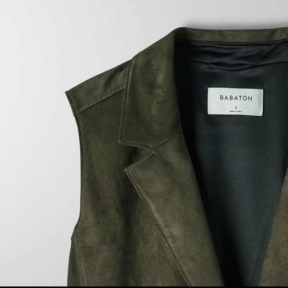 Babaton Vegan Suede Vest - Picture 2 of 6